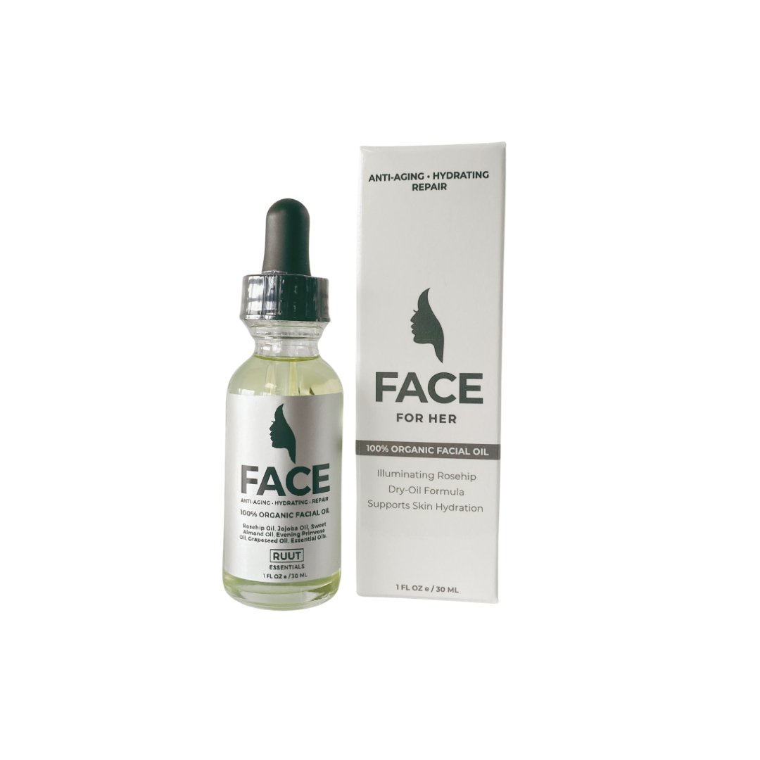 face for her facial oil by hairmetto for anti-aging, hydration and repair